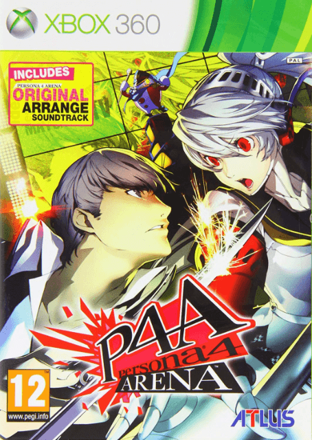 Persona 4 Arena box art for Xbox 360